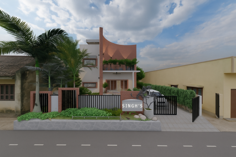 Priya Exterior with houses